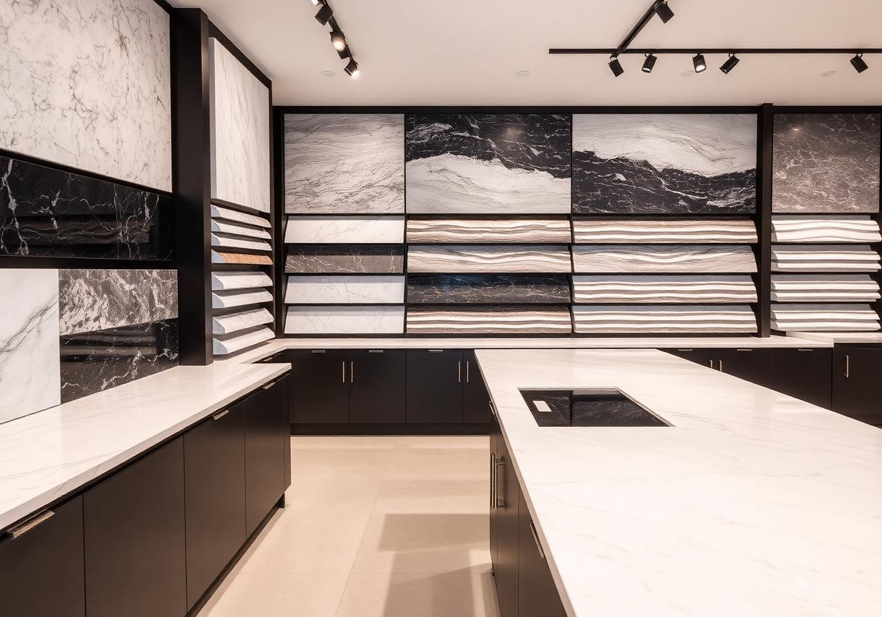 Granite Depot New Dorp countertop sample showroom interior